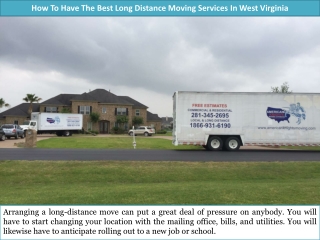 How To Have The Best Long Distance Moving Services In West Virginia?