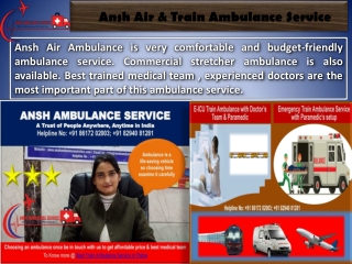 Get Air Ambulance Service in Patna with Experienced EMTs |ANSH