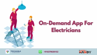 On-Demand App For Electricians