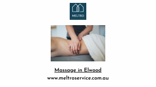 Massage in Elwood