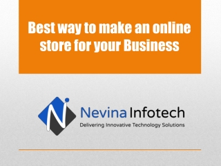 Best way to make an online store for your Business