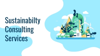 Sustainability Consulting Services