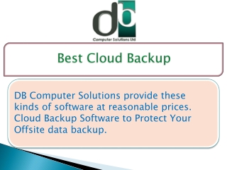 Best Cloud Backup