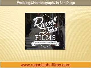 Wedding Cinematography in San Diego