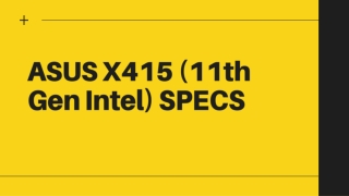 ASUS X415 (11th Gen Intel) SPECS