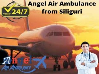 Get Angel Air Ambulance from Siliguri with Hi-tech Medical Services