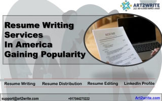 Resume Writing Services in America: Gaining Popularity