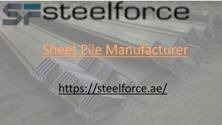 Steelforce - Sheet Piles Suppliers and Manufacturers in Turkey