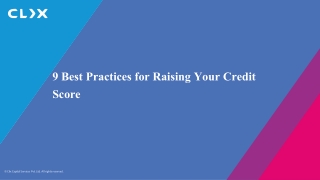 9 Best Practices for Raising Your Credit Score