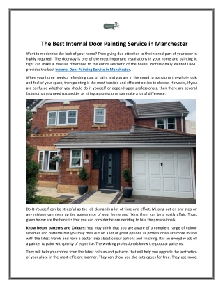 Internal Door Painting Service Manchester