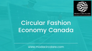 Choose the Best Circular Fashion Economy in Canada