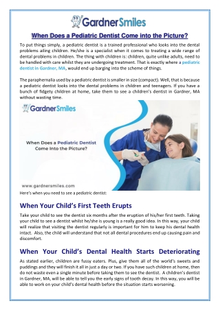 How Pediatric Dentist Good For Your Child?