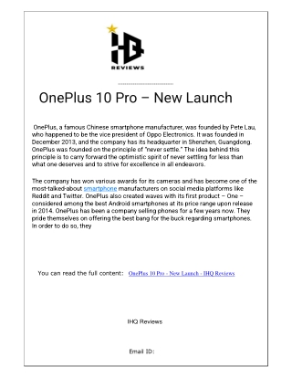 OnePlus 10 Pro