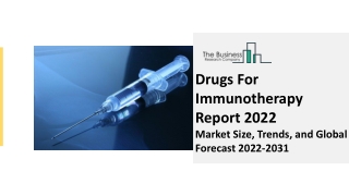 Drugs For Immunotherapy Global Market