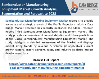 Semiconductor Manufacturing Equipment Market Analysis by SWOT, Investment