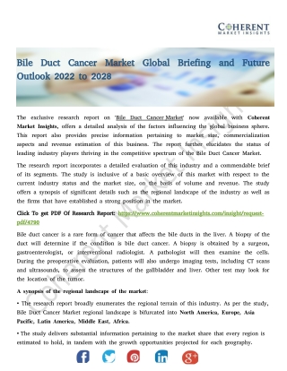 Bile Duct Cancer Market