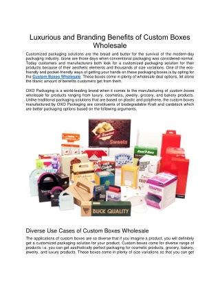 Five Outstanding Benefits of Using Kraft Boxes