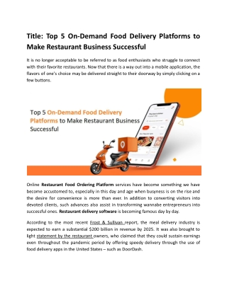 Top 5 On-Demand Food Delivery Platforms to Make Restaurant Business Successful.docx