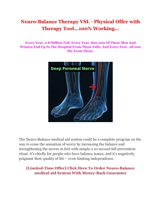 Neuro-Balance Therapy VSL - Physical Offer with Therapy Tool