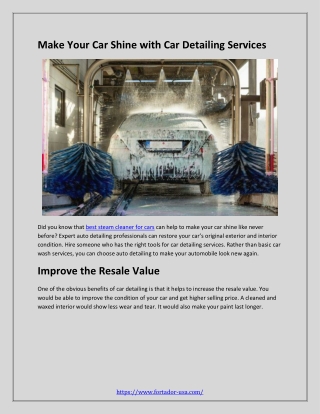 Best Car Wash With Steam Cleaner Near Me