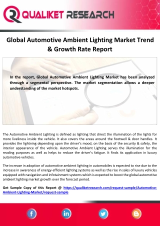 Global Automotive Ambient Lighting Market