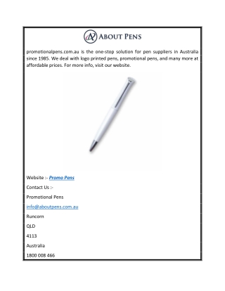 Promo Pens  Promotionalpens.com.au