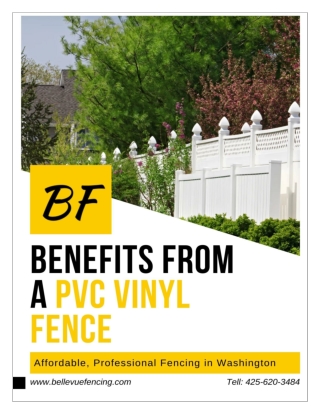 Benefits offers by PVC Vynil Fence