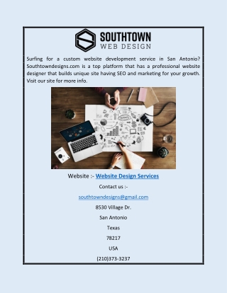 Website Design Services | Southtowndesigns.com