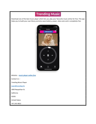 Music Player Online Free  Trending.fm