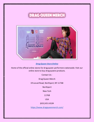 Online Store of Drag Queen's