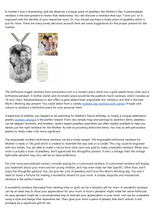 Why You're Failing at mothers day necklace with names