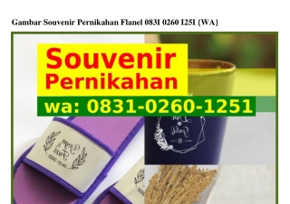 Gambar Souvenir Pernikahan Flanel (2)