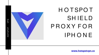 Hotspot Shield Proxy for iPhone