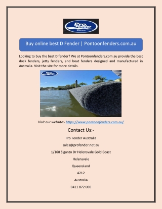 d fenderBuy online best D Fender | Pontoonfenders.com.au