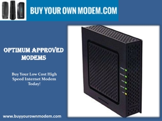 Optimum Approved Modems