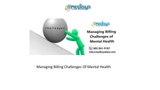 Managing Billing Challenges Of Mental Health