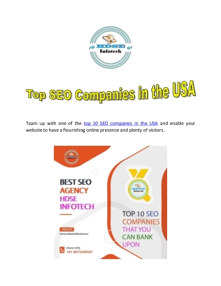 Top SEO Companies in the USA