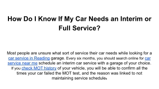How Do I Know If My Car Needs an Interim or Full Service_