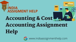 Best Accounting assignment help in India