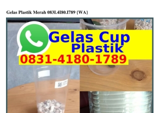 Gelas Plastik Merah O8ᣮl~ㄐl8O~lᜪ89[WA]