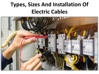Kinds of security for electric cables