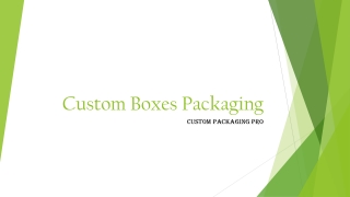 Custom Boxes Packaging