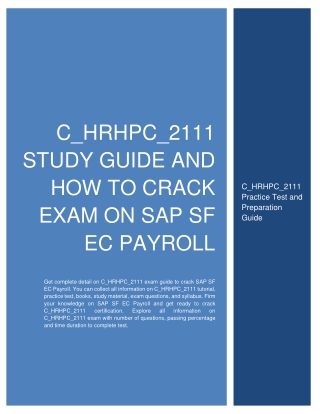 Best Study Tips & Tricks to Ace the SAP C_HRHPC_2111 Certification Exam