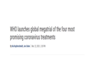 WHO Launch Megatrail Treatment For COVID-19, Best Pulmonologist in Jaipur Dr. Nishtha Singh