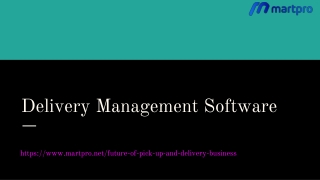 Delivery Management Software