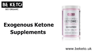 Exogenous Ketone Supplements