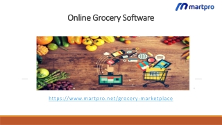 Online Grocery Software