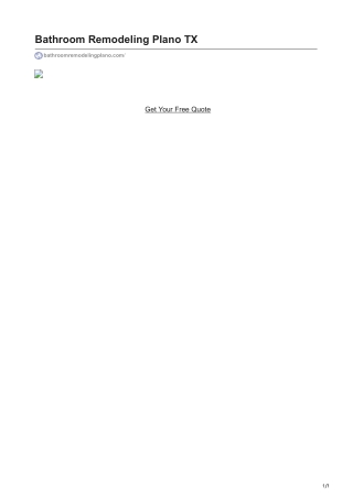 bathroom remodeling plano