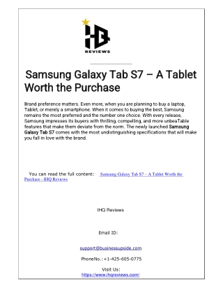 Samsung Galaxy Tab S7