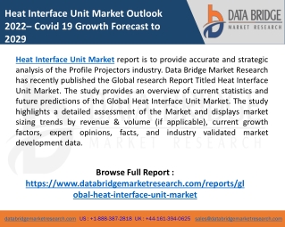 Heat Interface Unit Market Outlook 2022 – Covid 19 Growth And Change
